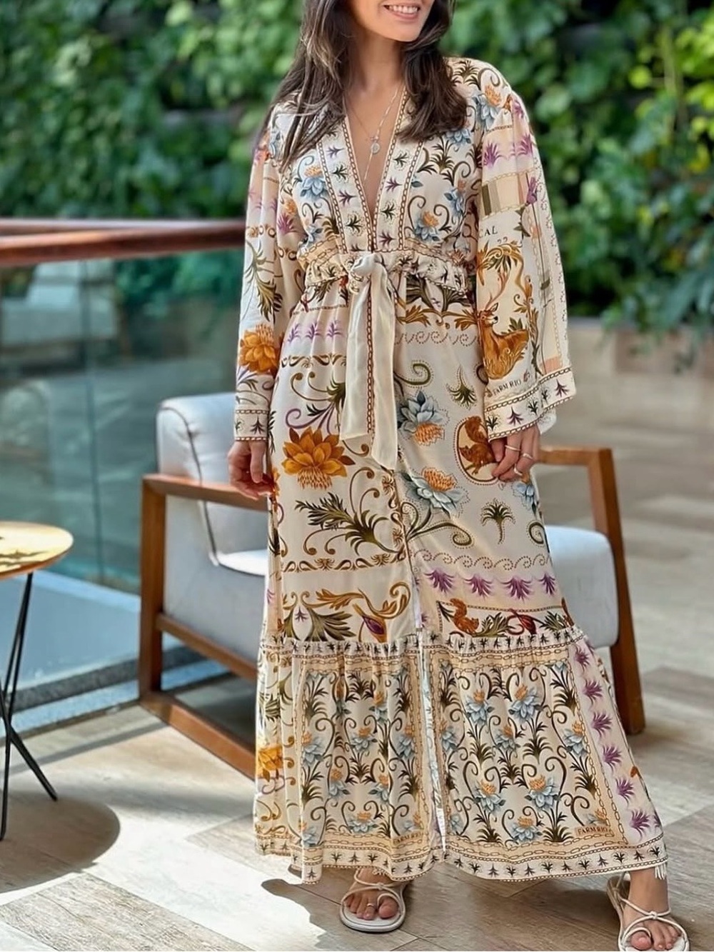 FARM Rio Delicate Kimono Dress Size S